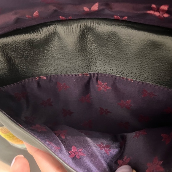 Anuschka Bag Vintage hand painted Bouquet Birds Flowers crossbody - Picture 15 of 16